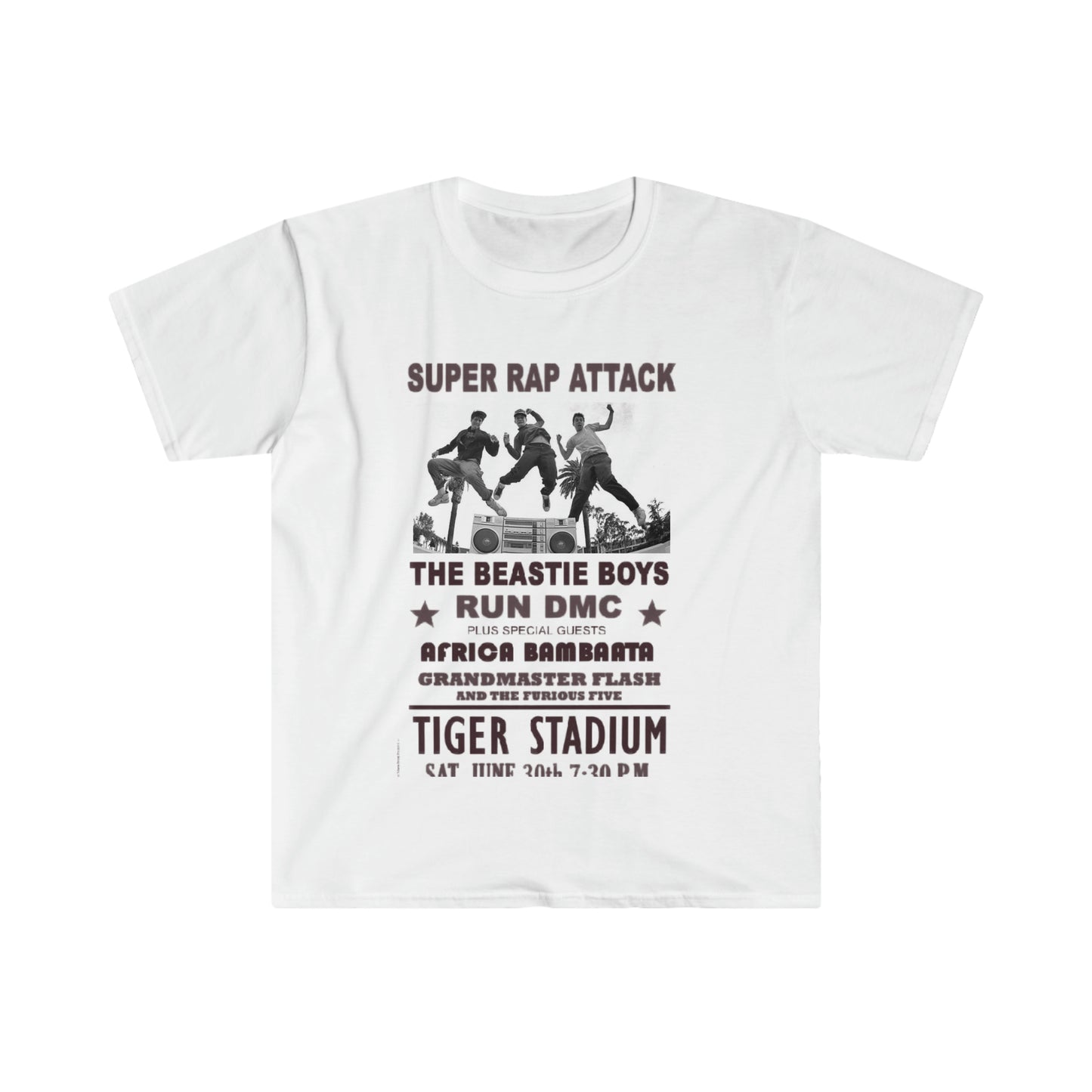 BEASTIE BOYS Classic Fit AmplifyDestroy Print Tee Shirt concert run dmc