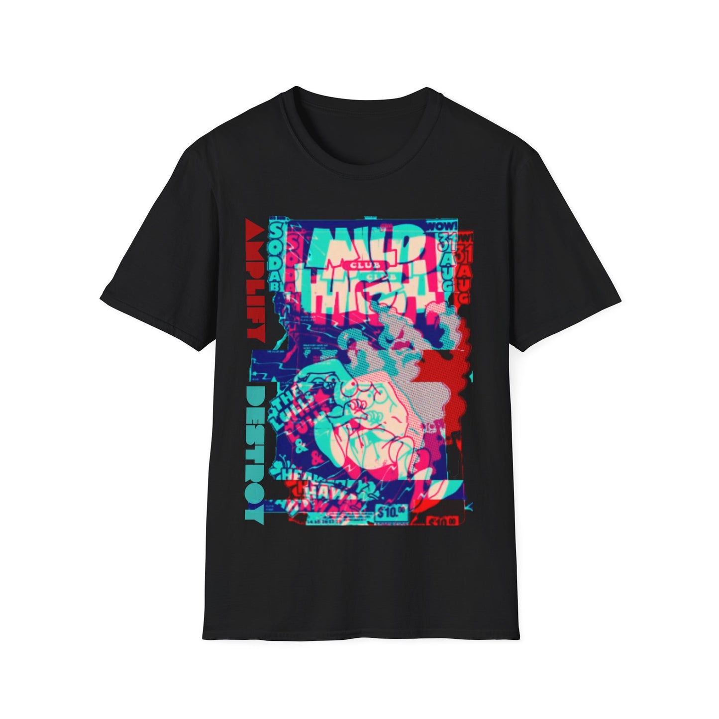 MILD N HIGH Classic Fit AmplifyDestroy Print Tee Shirt