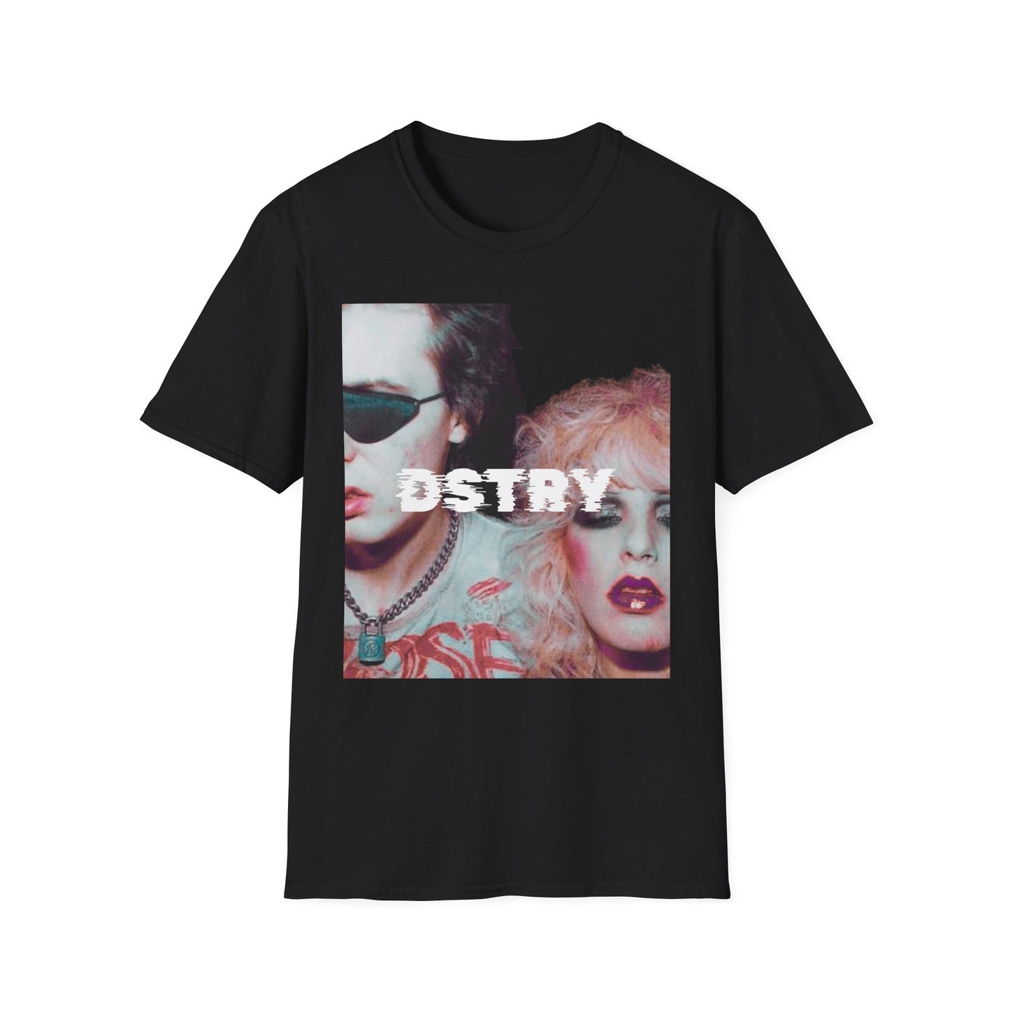 LOVERS Classic Fit AmplifyDestroy Print Tee Shirt Nancy Spungen Punk Rock Black