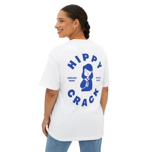 HIPPY CRACK Classic Fit AmplifyDestroy Print Boxy Oversized Casual Style Wear, Gift Trendy Summer Top