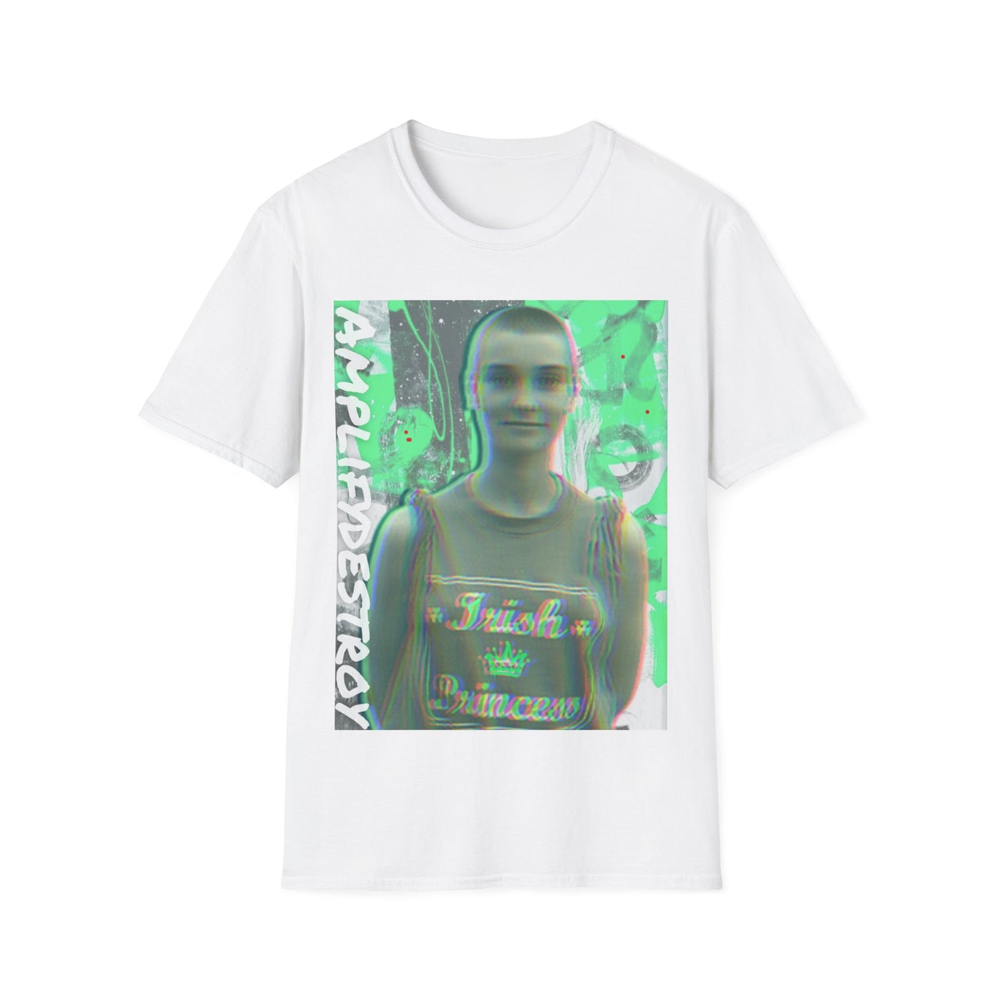 SINEAD Classic Fit AmplifyDestroy Print Tee Shirt Sinead O Connor Irish rock punk