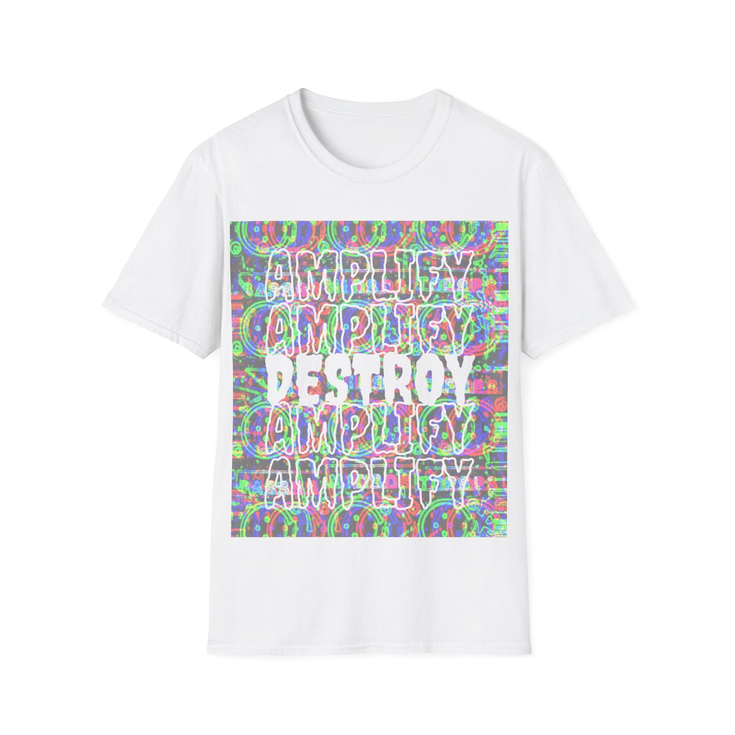 TERROR Classic Fit AmplifyDestroy Print Tee Shirt Halloween Horror