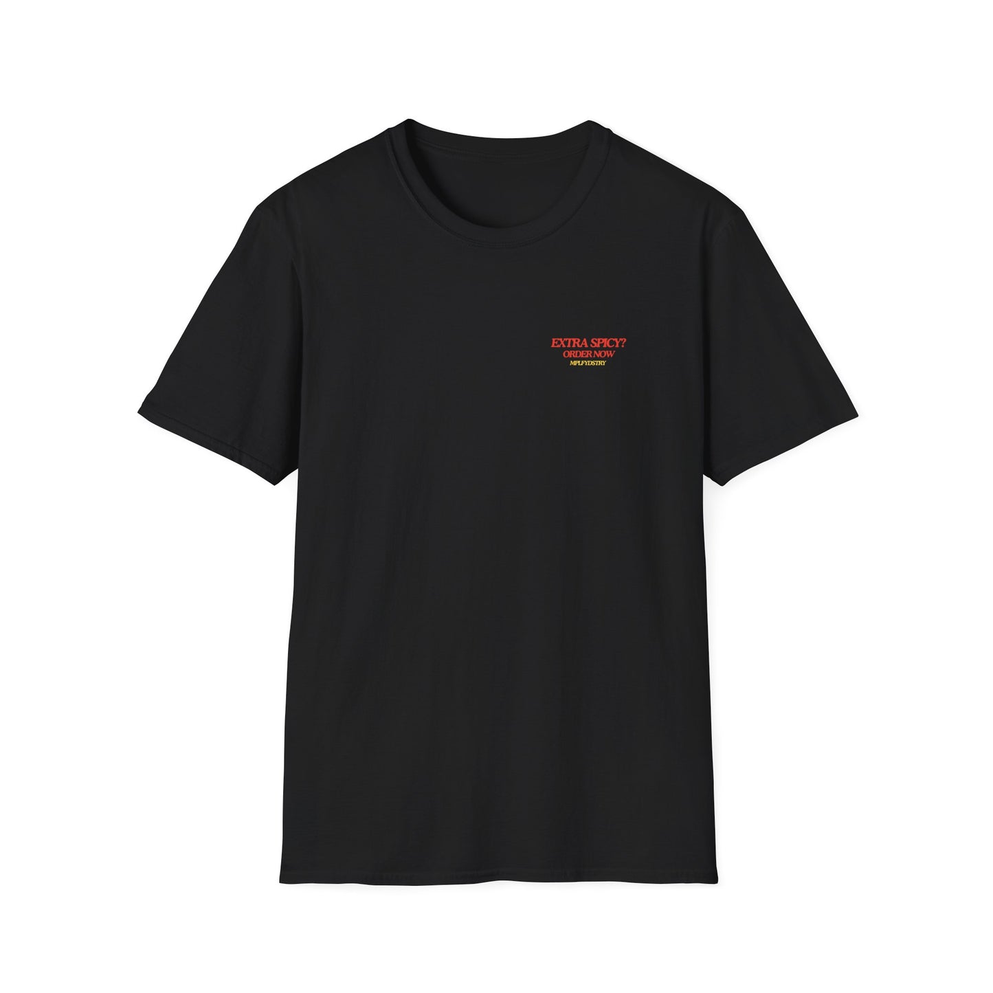 EXTRA SPICY Classic Fit AmplifyDestroy Print Tee Shirt Funny Pizza Albania
