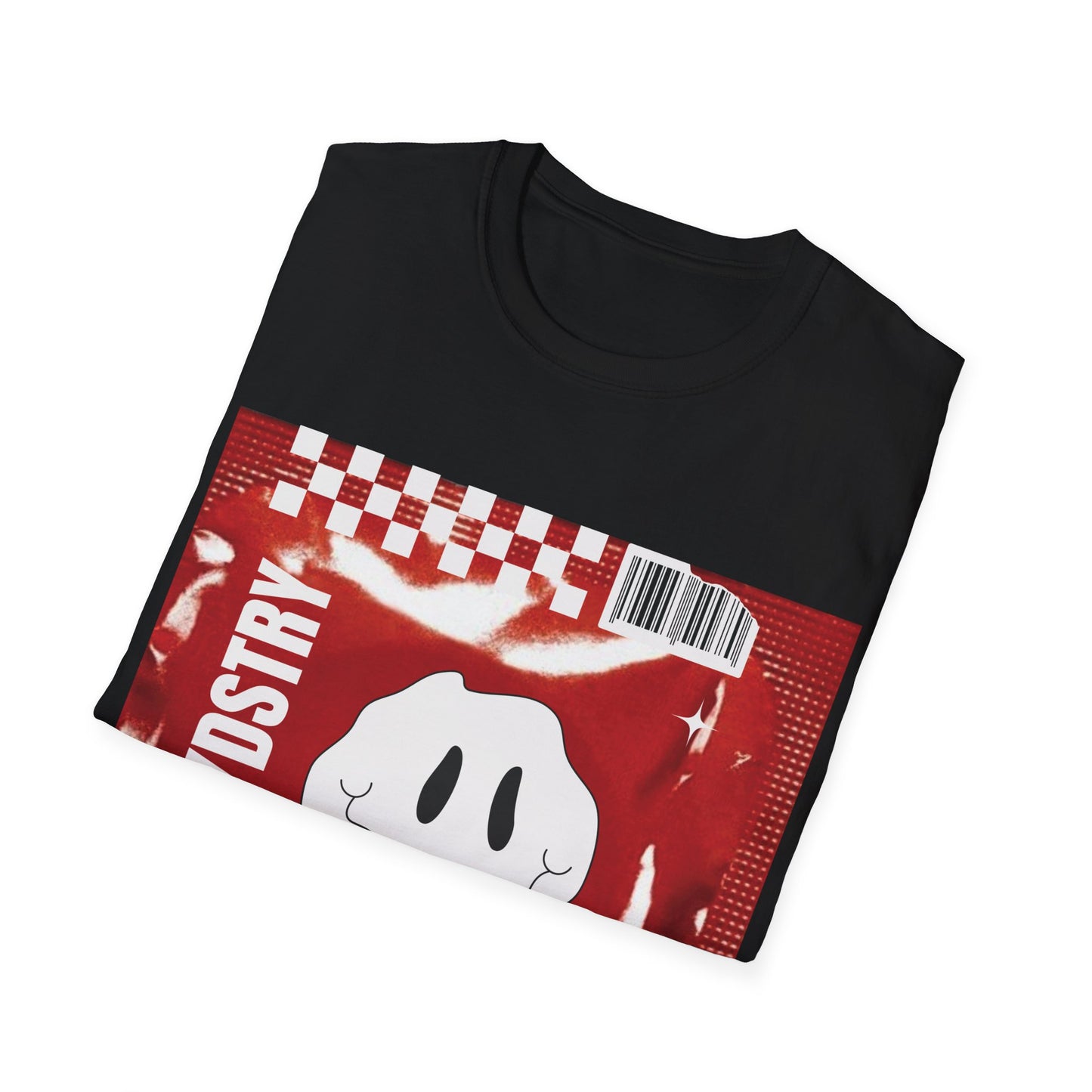 DUREX Classic Fit AmplifyDestroy Print Tee Shirt Black White Smiley Acid Sex Condom
