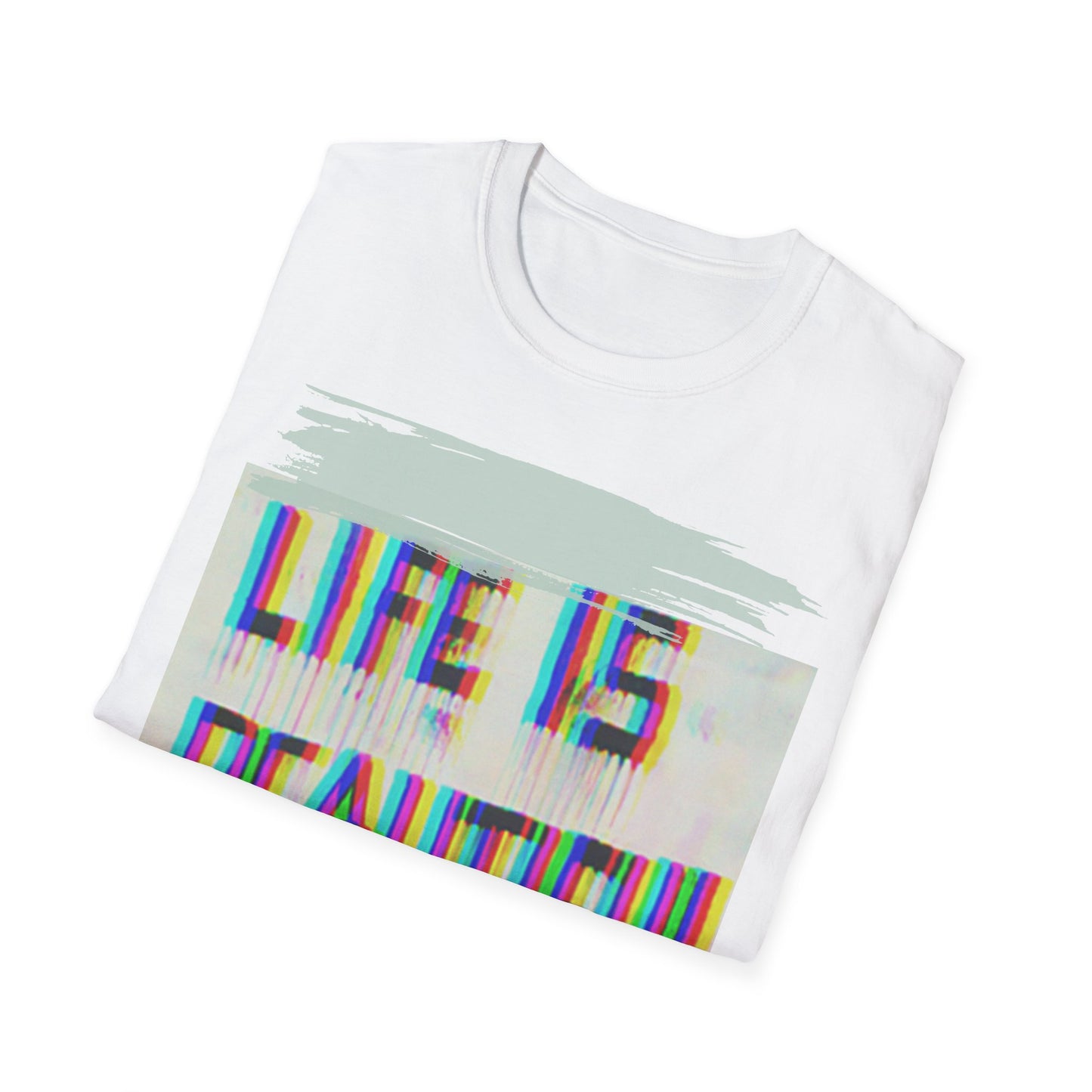LIFE IS Classic Fit AmplifyDestroy Print Tee Shirt urban street graffiti life is beautiful