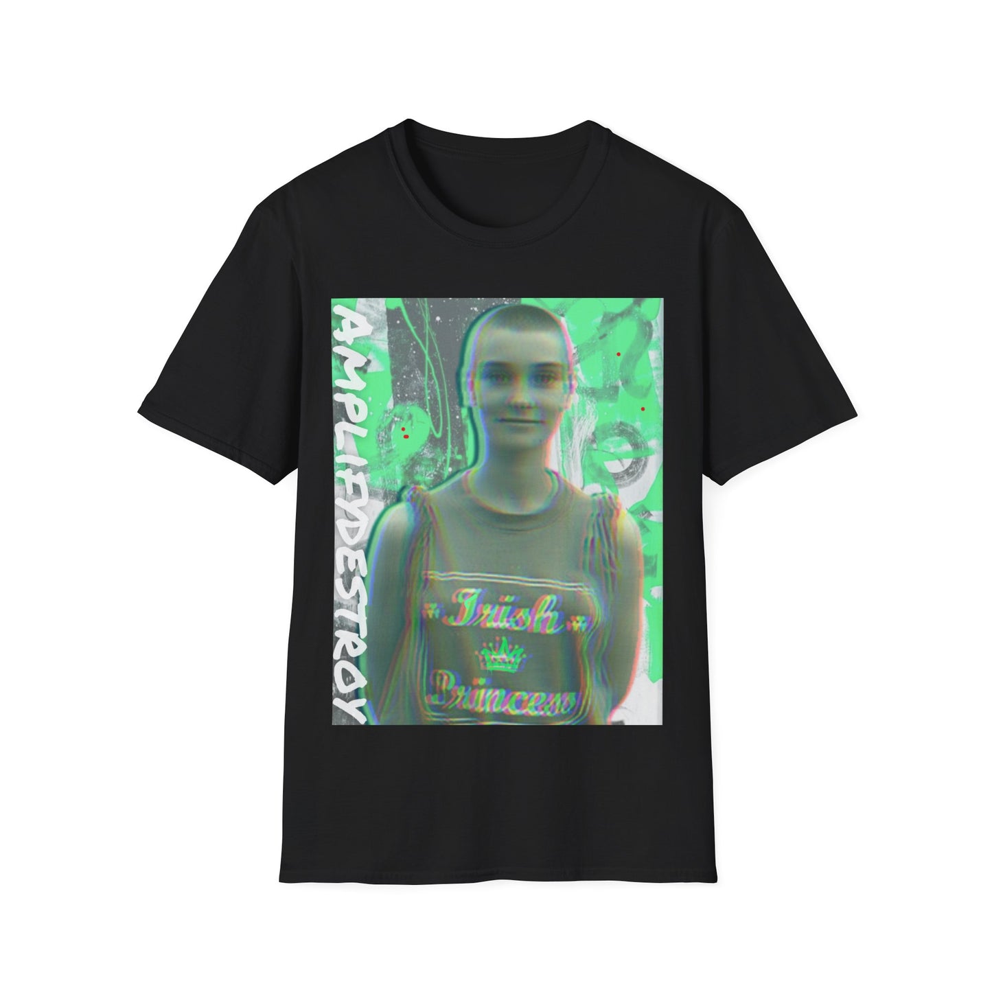 SINEAD Classic Fit AmplifyDestroy Print Tee Shirt Sinead O Connor Irish rock punk