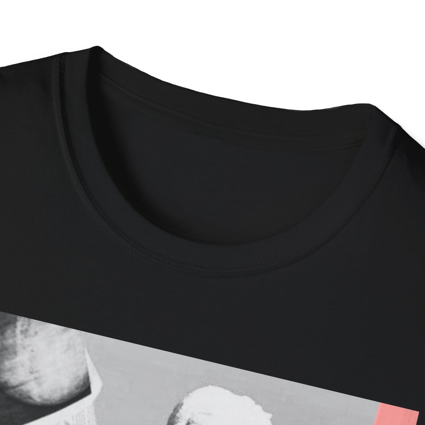 GIRL BOSS Classic Fit AmplifyDestroy Print Tee Shirt Model Black White Model
