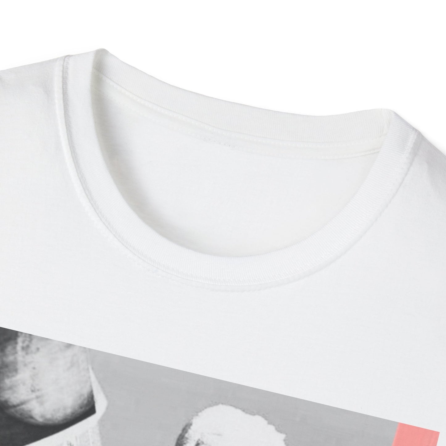 GIRL BOSS Classic Fit AmplifyDestroy Print Tee Shirt Model Black White Model