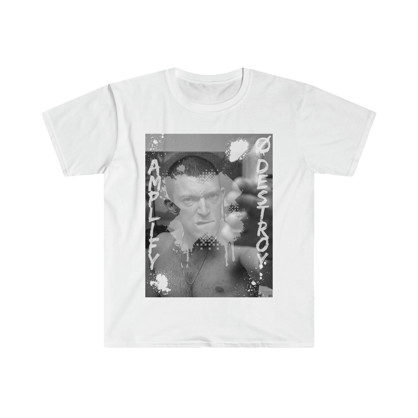 LA HAINE Classic Fit AmplifyDestroy Print Tee Shirt