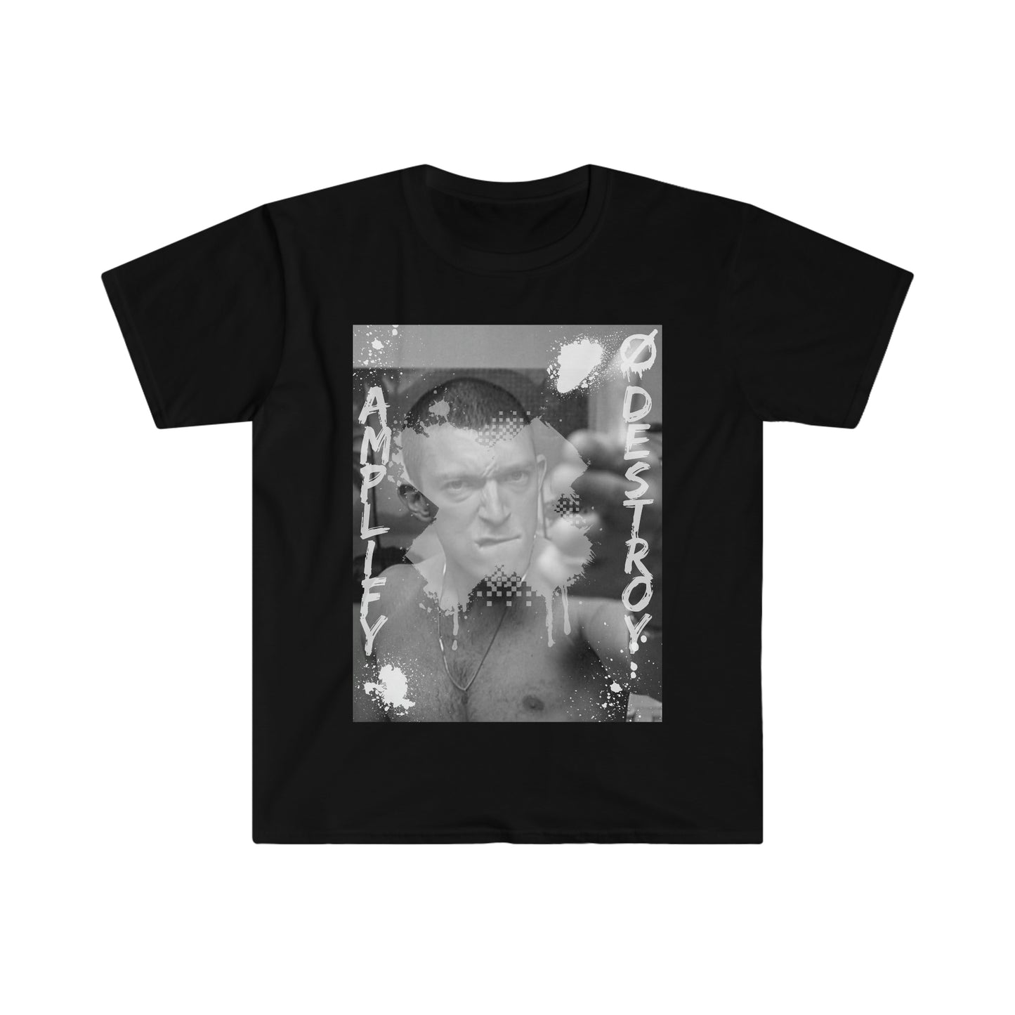 LA HAINE Classic Fit AmplifyDestroy Print Tee Shirt