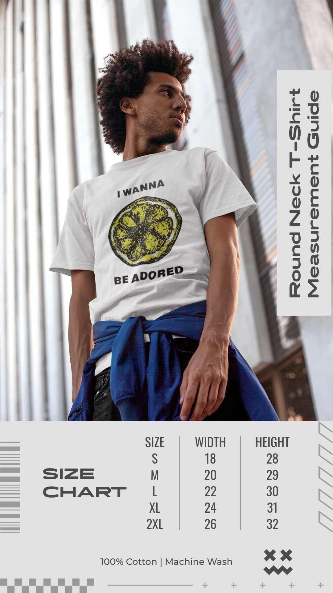 ADORED Classic Fit AmplifyDestroy Print Tee Shirt stone roses