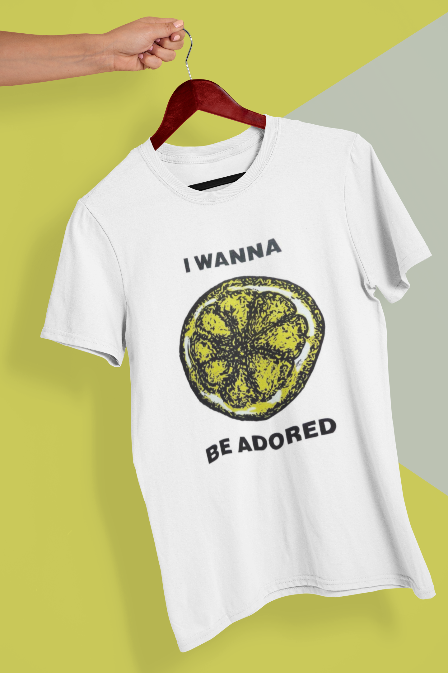 ADORED Classic Fit AmplifyDestroy Print Tee Shirt stone roses