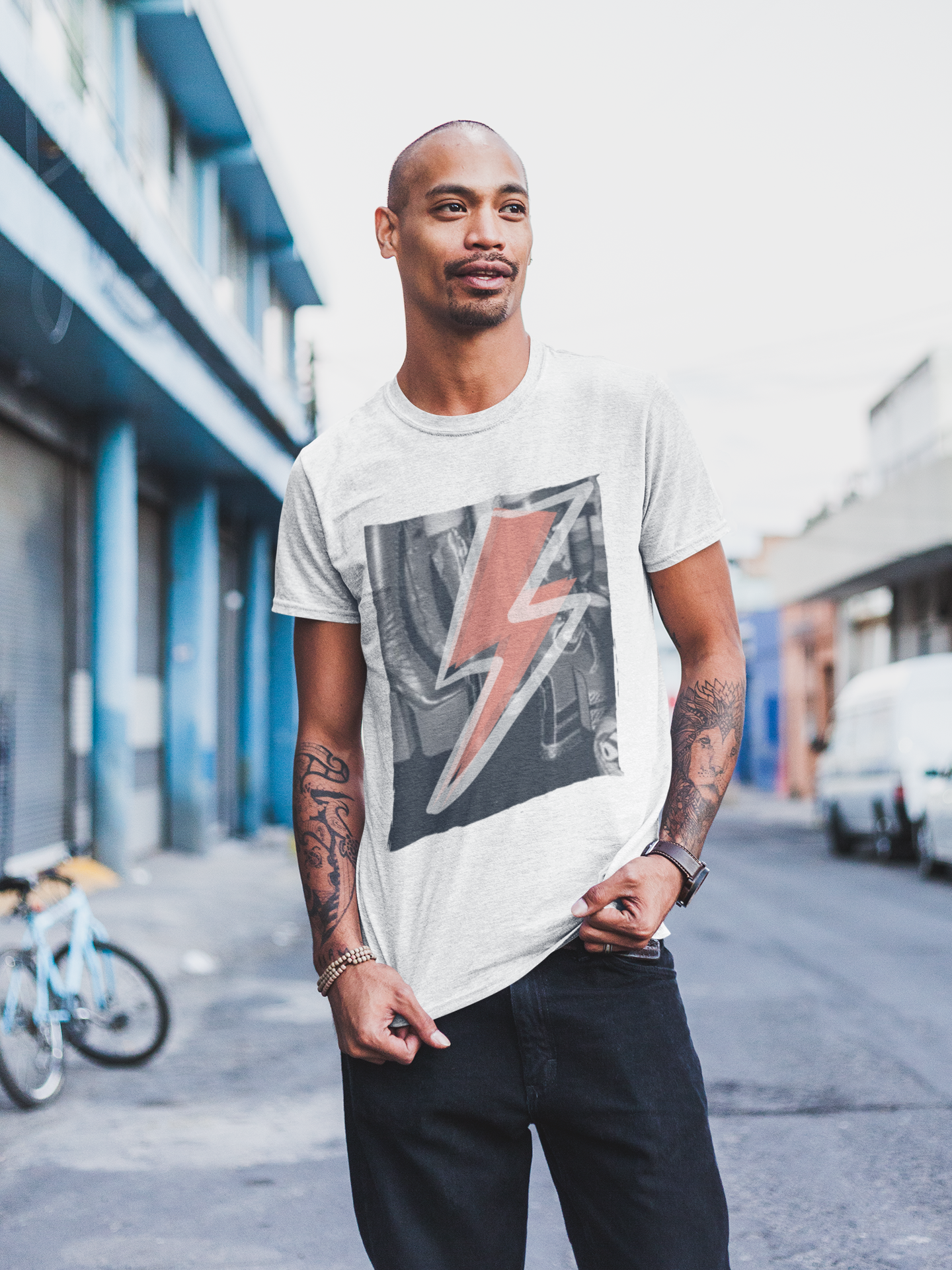 GLAM Classic Fit AmplifyDestroy Print Tee Shirt