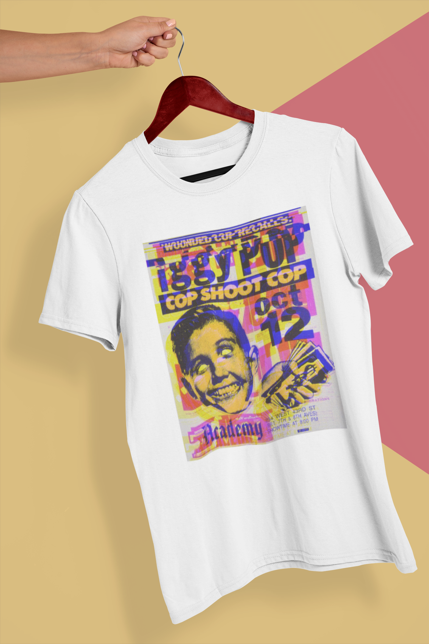 IGGY Classic Fit AmplifyDestroy Print Tee Shirt Iggy Pop