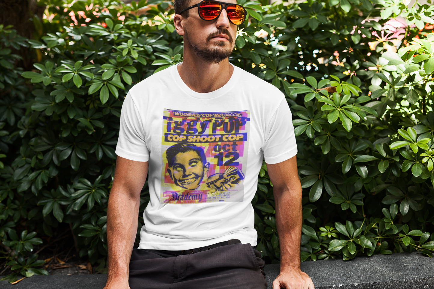 IGGY Classic Fit AmplifyDestroy Print Tee Shirt Iggy Pop