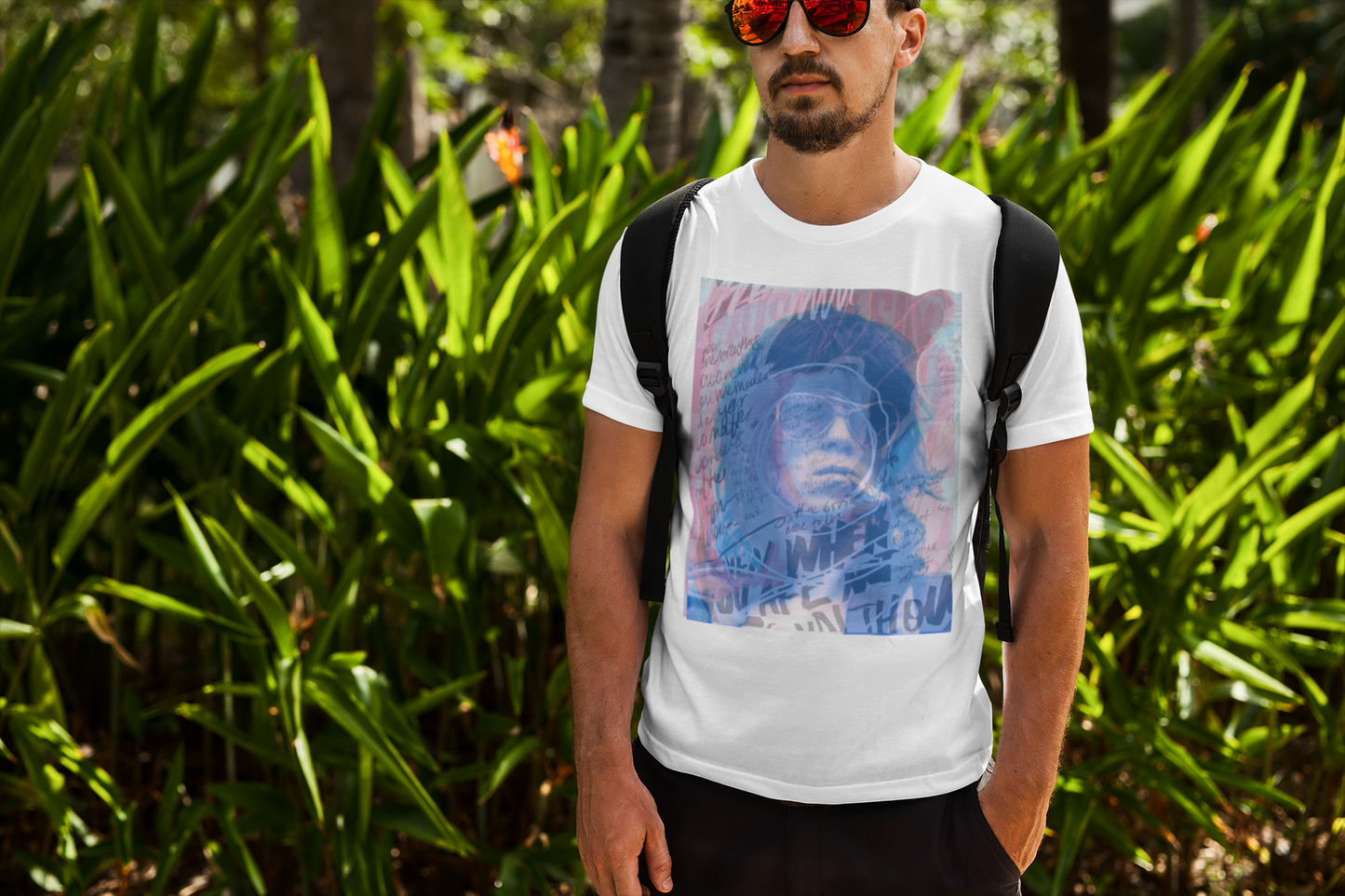 KEEF Classic Fit AmplifyDestroy Print Tee Shirt