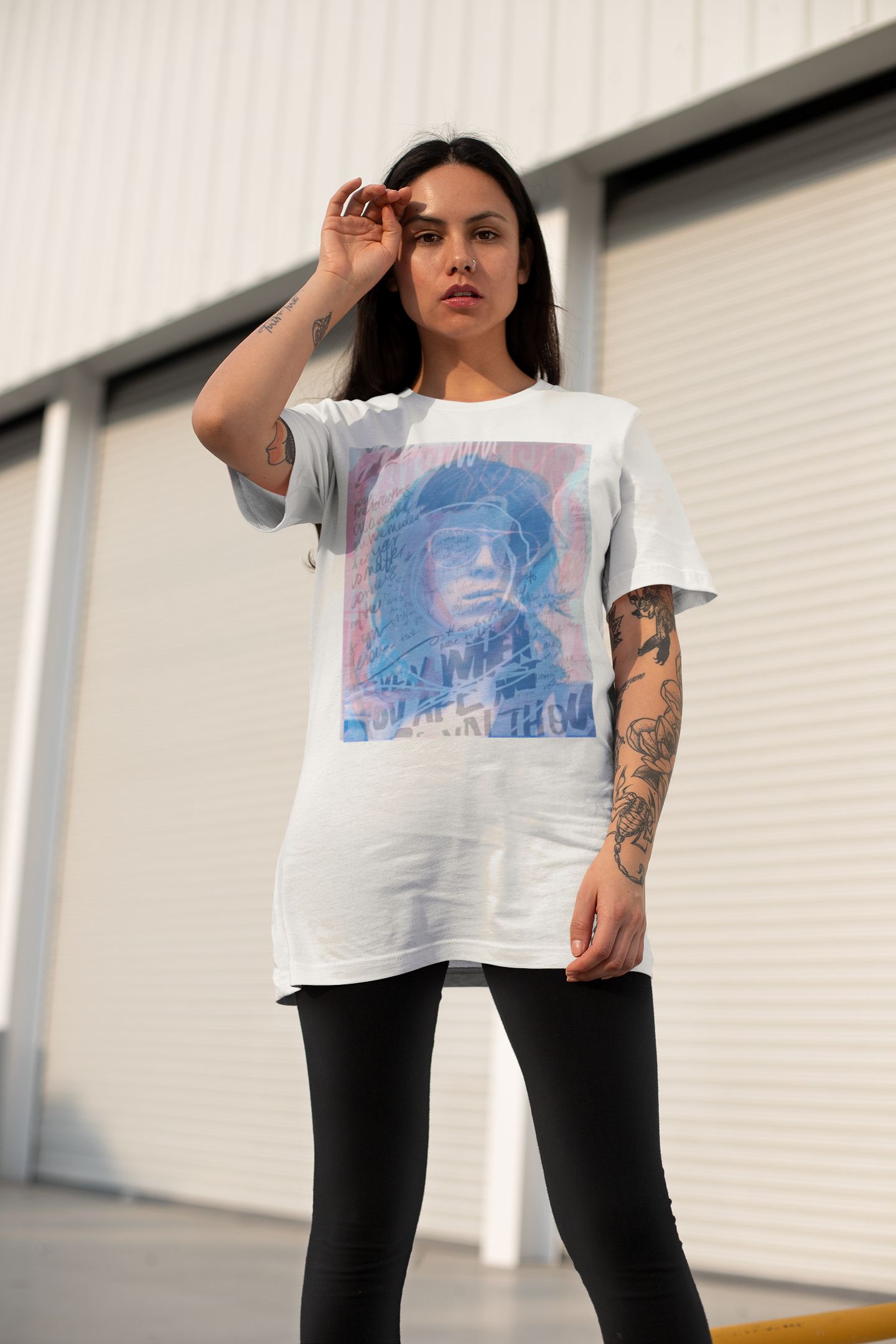 KEEF Classic Fit AmplifyDestroy Print Tee Shirt