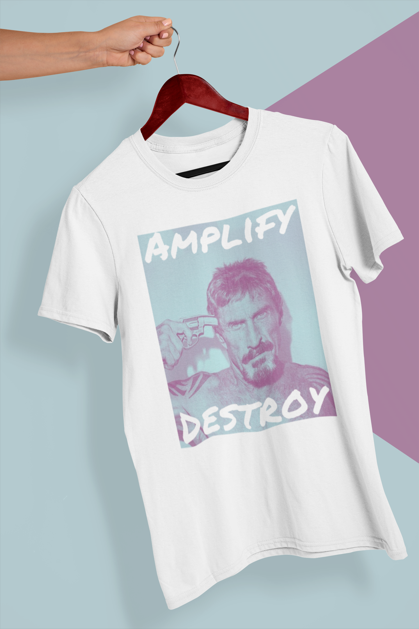 MCAFEE Classic Fit AmplifyDestroy Print Tee Shirt