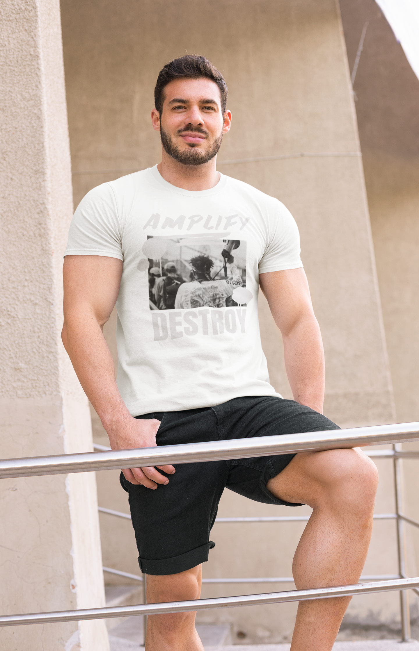 PROTEST Classic Fit AmplifyDestroy Print Tee Shirt