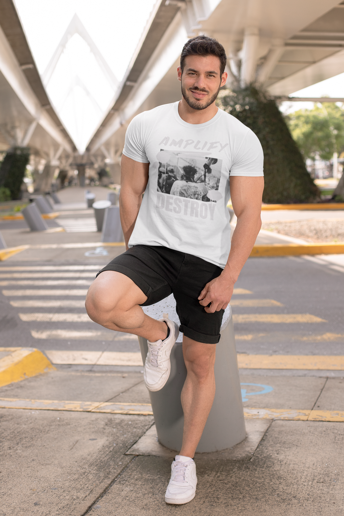 PROTEST Classic Fit AmplifyDestroy Print Tee Shirt