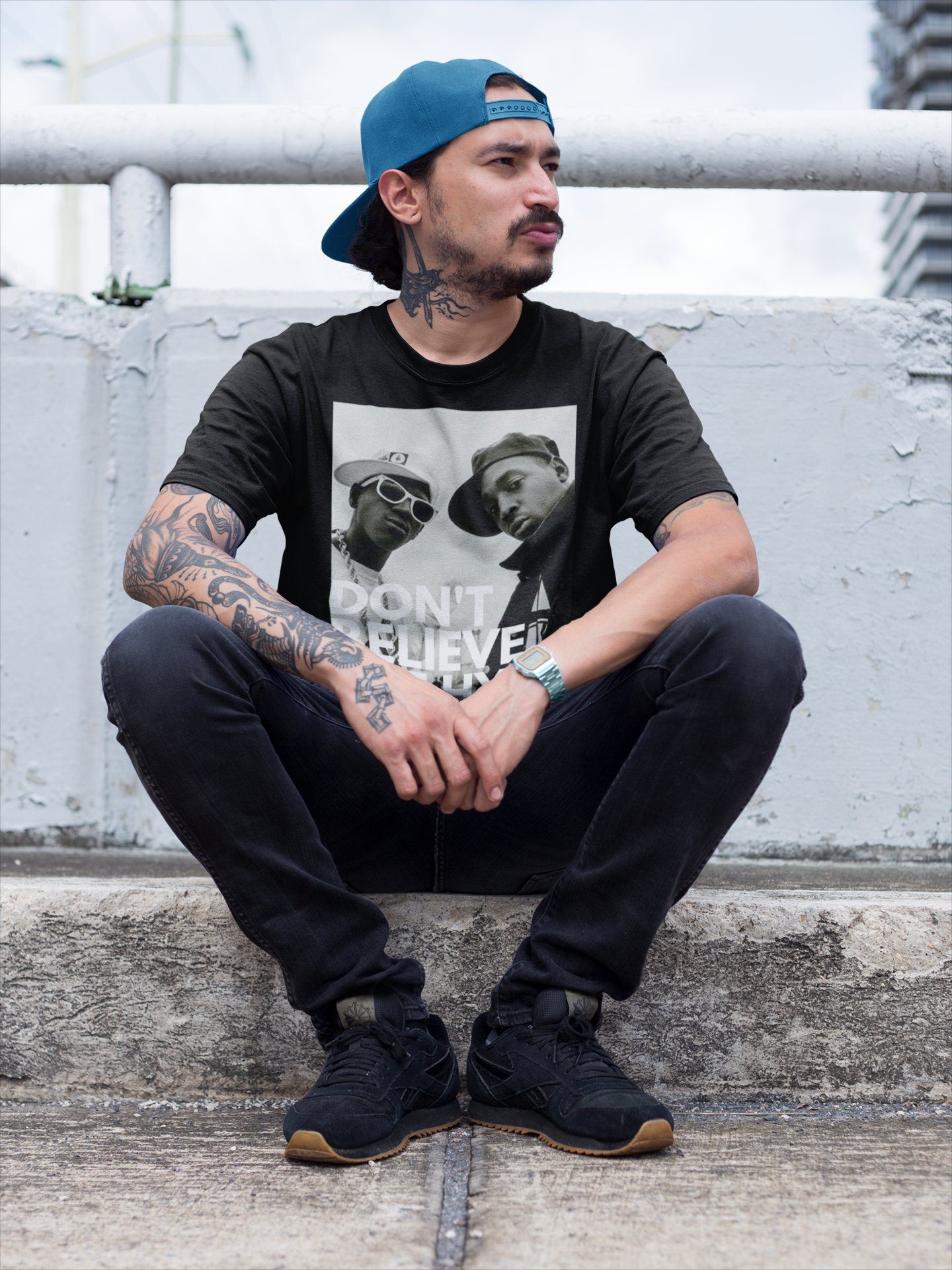 PUBLIC ENEMY Classic Fit AmplifyDestroy Print Tee Shirt