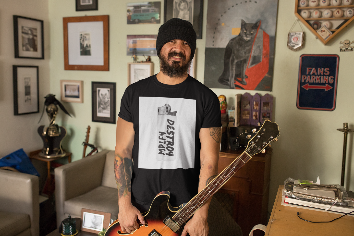 SCORCH Classic Fit AmplifyDestroy Print Tee Shirt