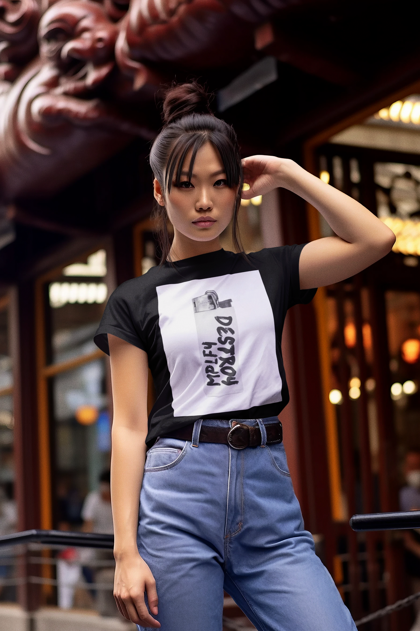 SCORCH Classic Fit AmplifyDestroy Print Tee Shirt