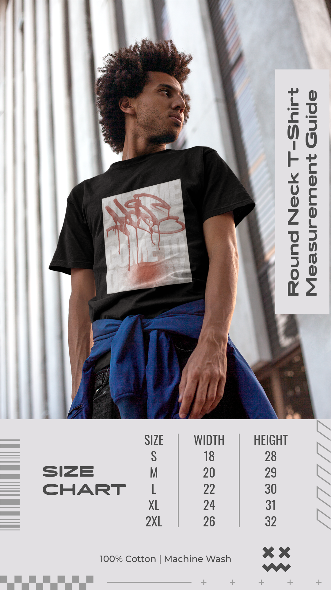 TIME HAS COME Classic Fit AmplifyDestroy Print Tee Shirt Punk Rock Graphic Destroy Graffiti Street Art