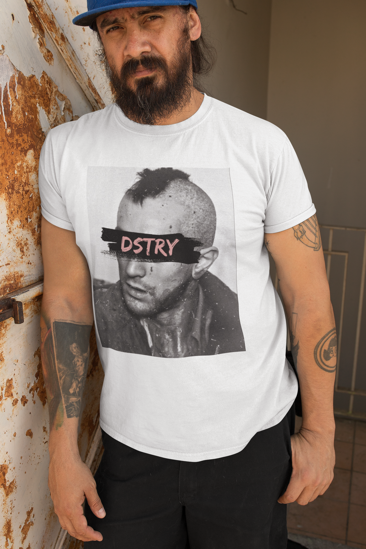 TRAVIS Classic Fit AmplifyDestroy Print Tee Shirt Robert De Niro Taxi Driver Travis Bickle Scorsese