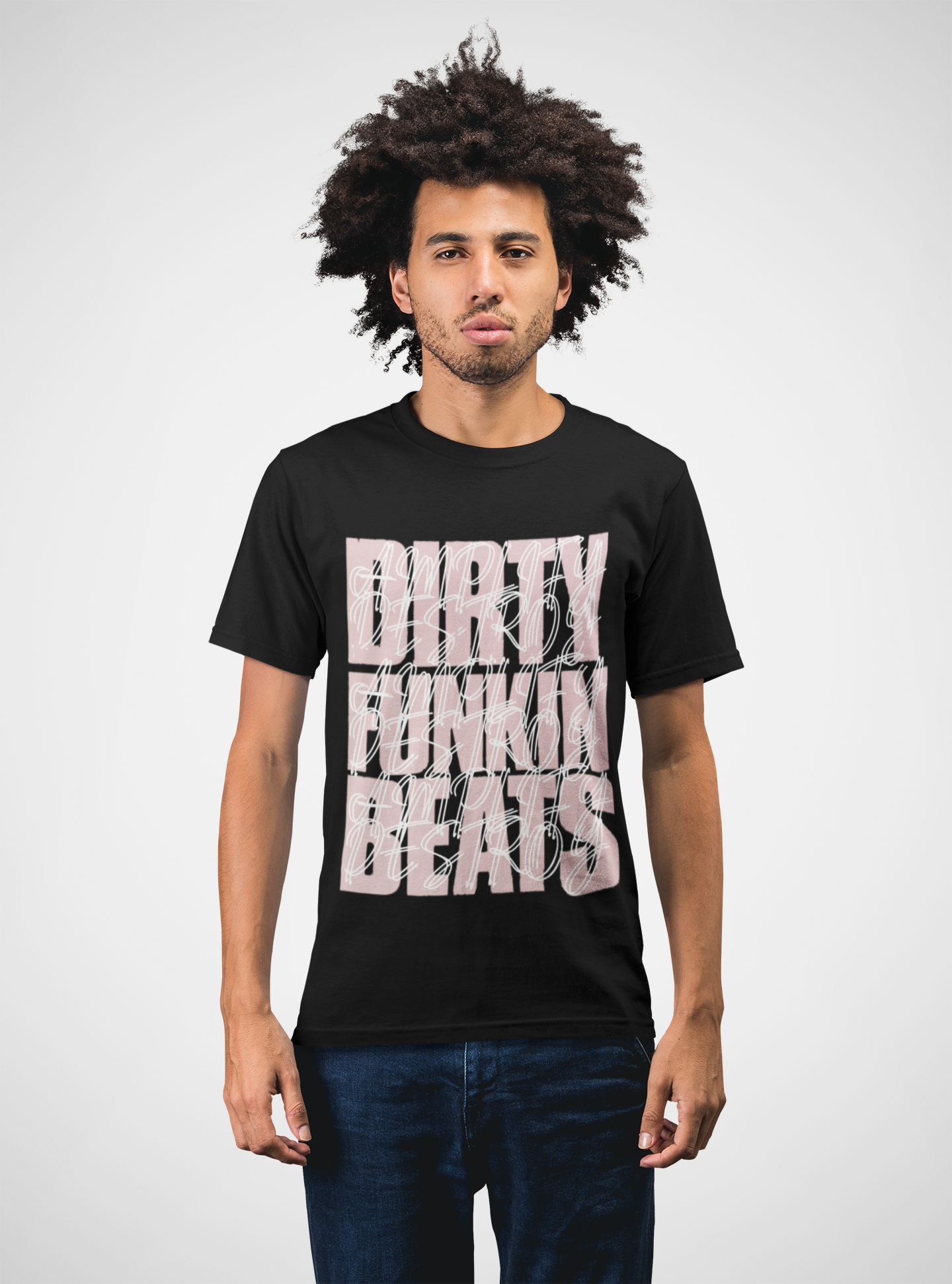 DIRTY FUNKIN Classic Fit AmplifyDestroy Print Tee Shirt