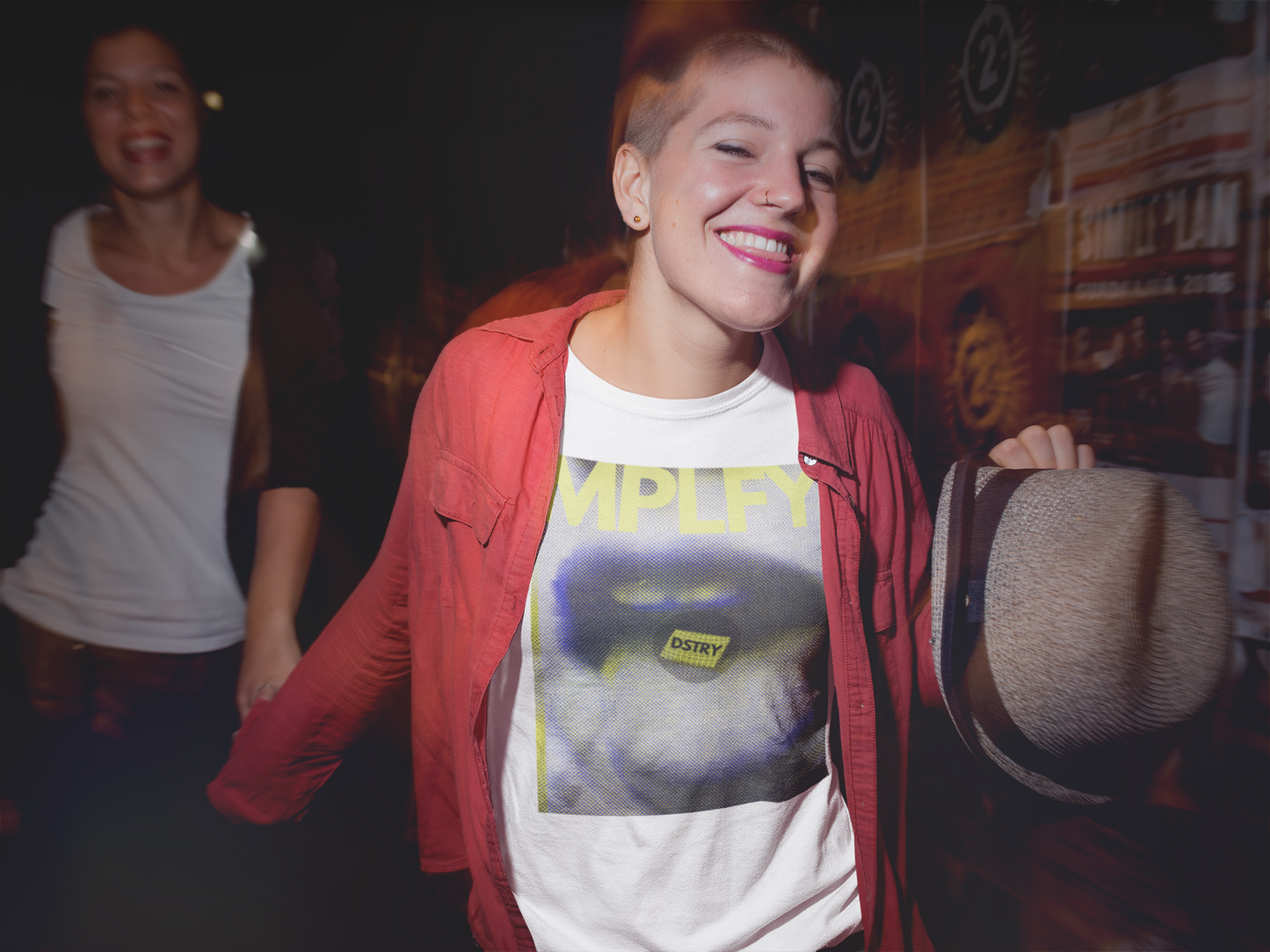 PILLS Classic Fit AmplifyDestroy Print Tee Shirt house music rave club ibiza party