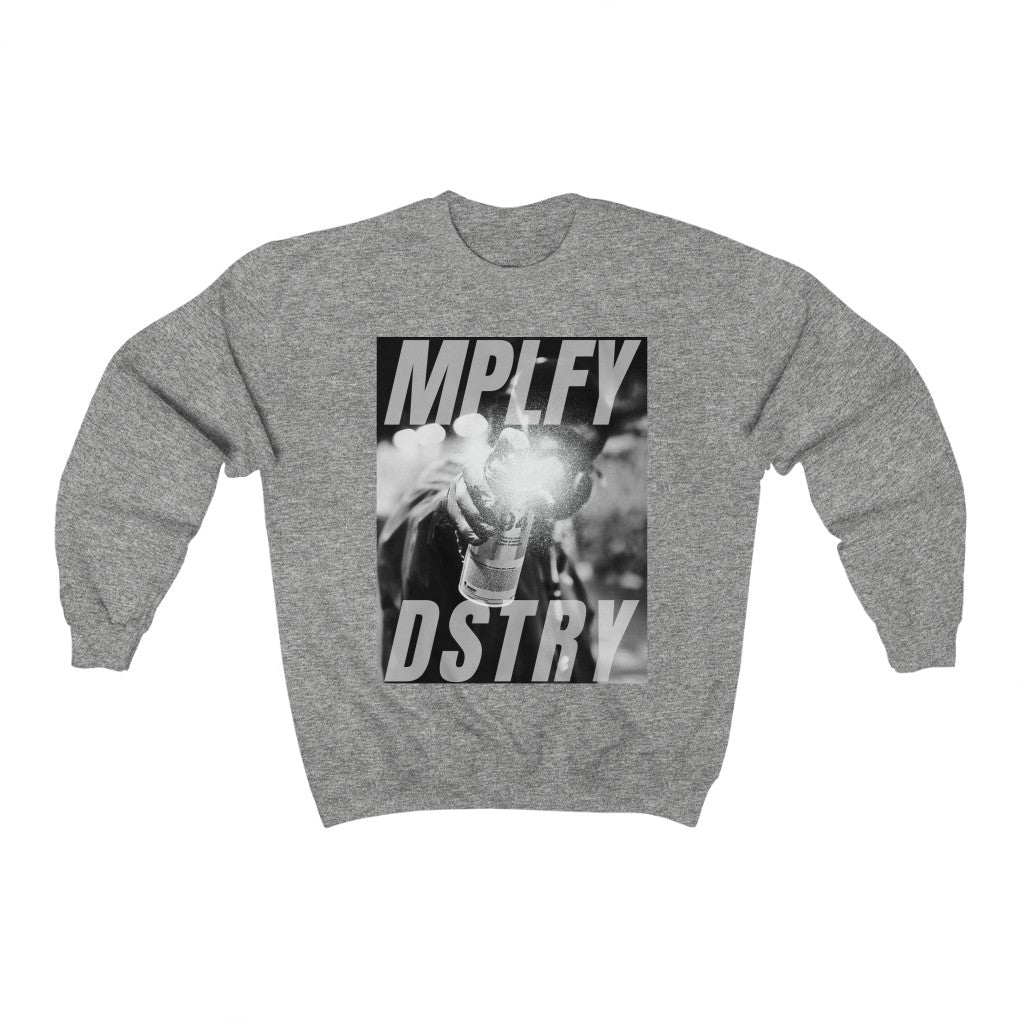 SPRAY Classic Fit AmplifyDestroy Print Sweatshirt