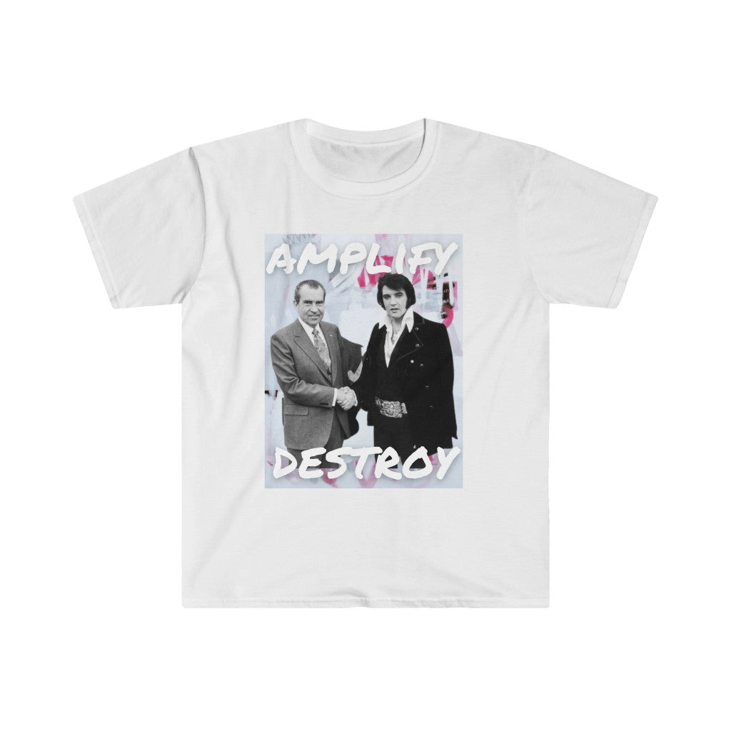 ELVIS & NIXON Classic Fit AmplifyDestroy Print Tee Shirt