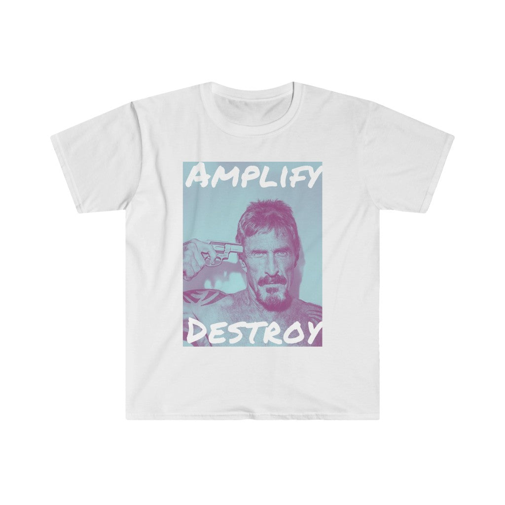 MCAFEE Classic Fit AmplifyDestroy Print Tee Shirt