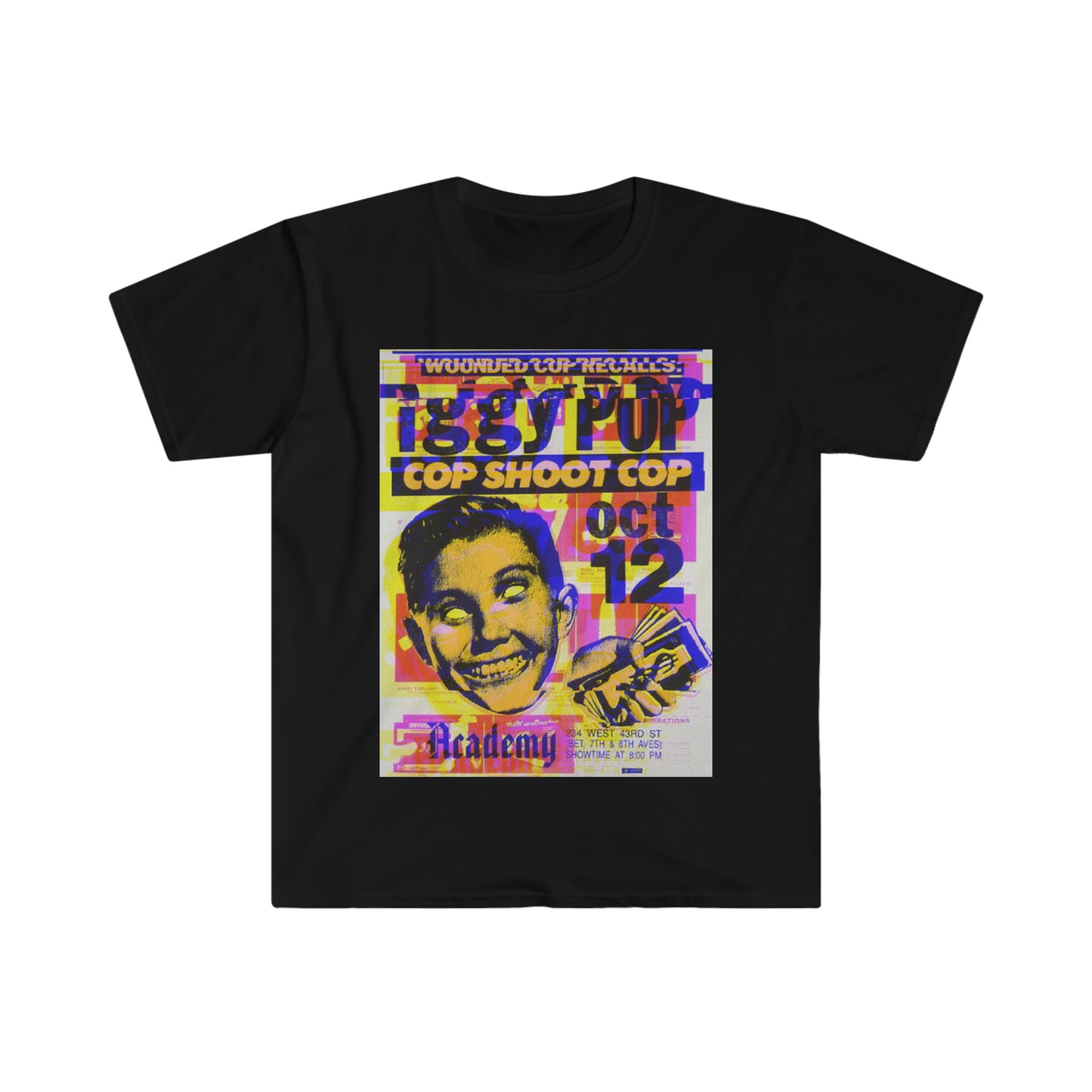 IGGY Classic Fit AmplifyDestroy Print Tee Shirt Iggy Pop