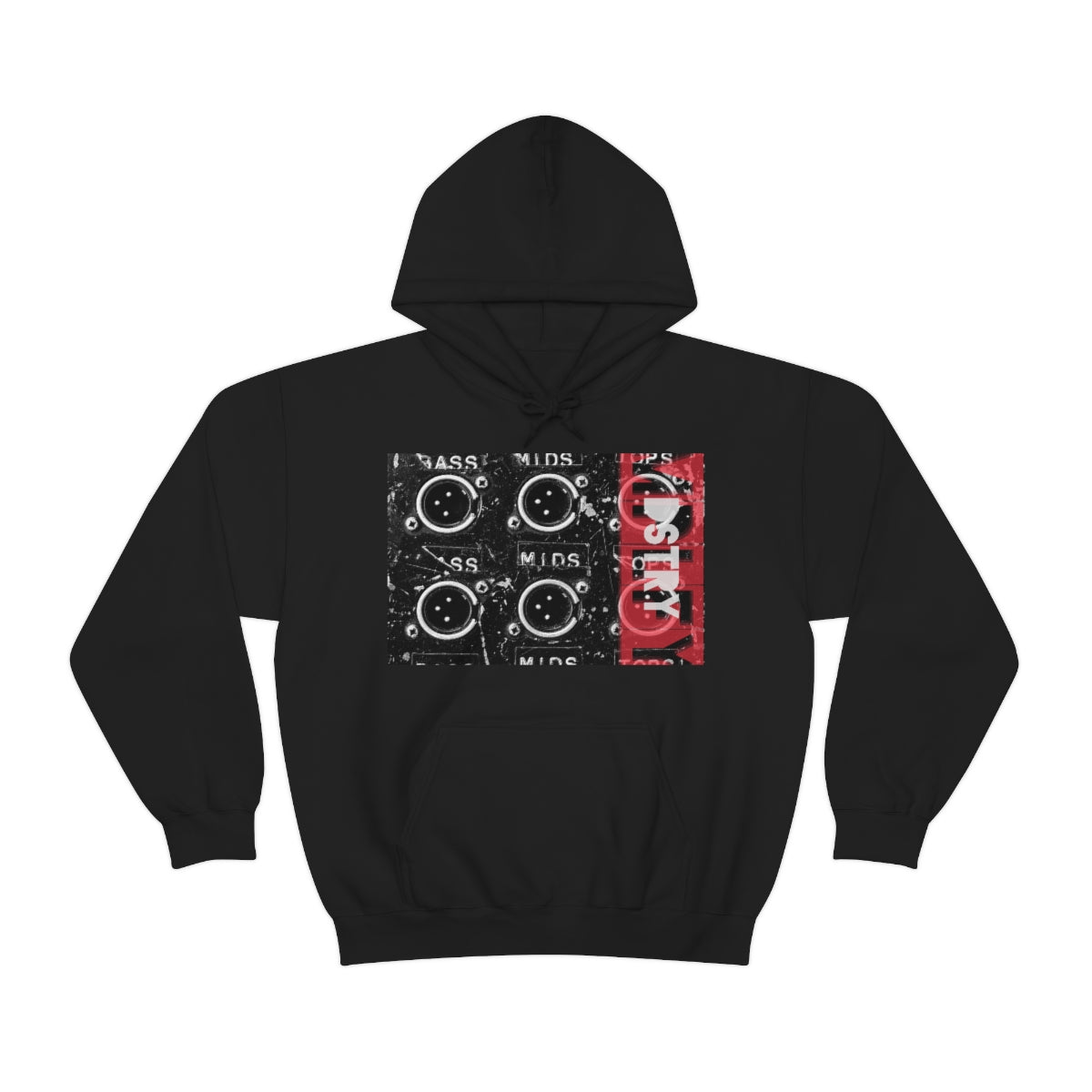 BASSMIDSTOPS Classic Fit AmplifyDestroy Print Hoodie