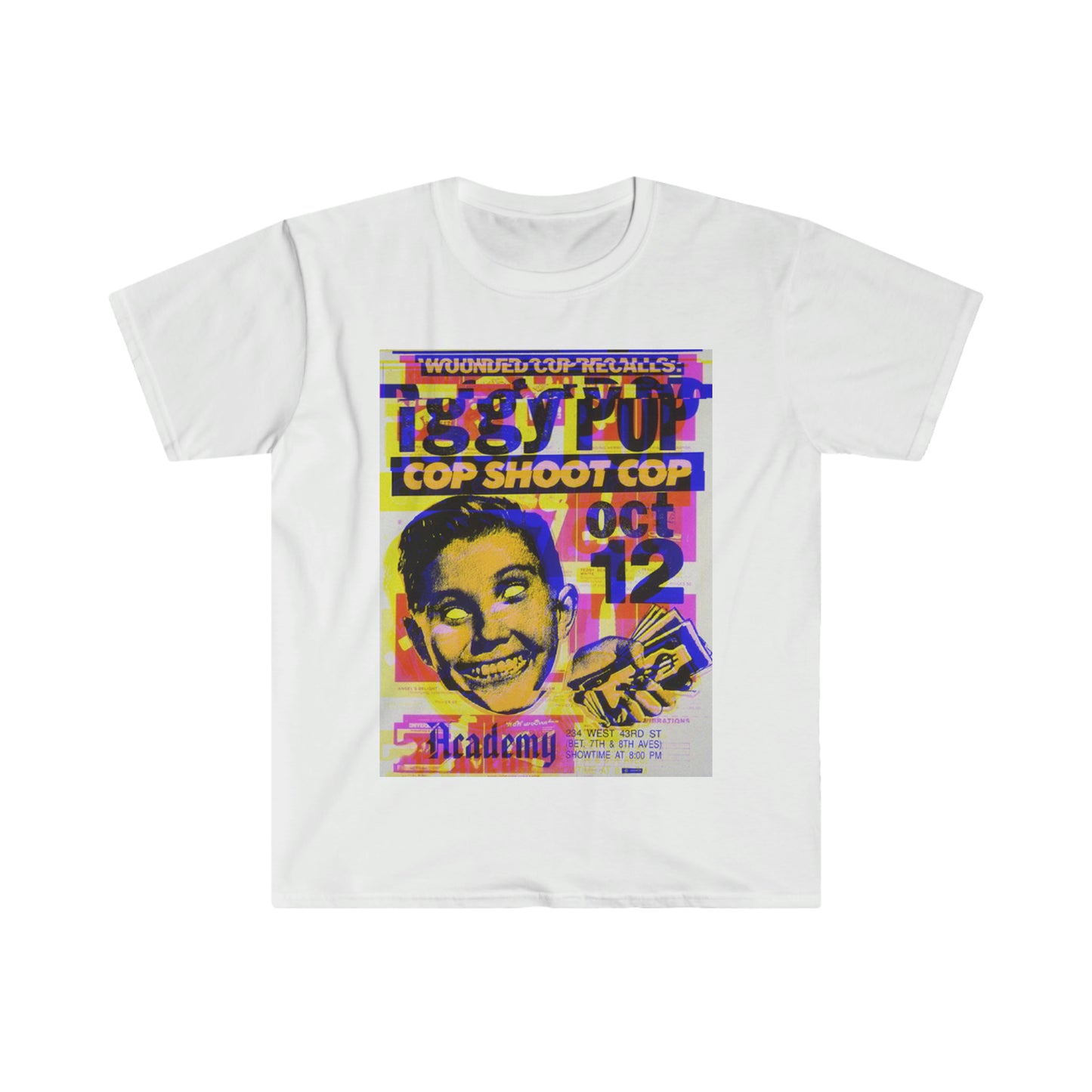 IGGY Classic Fit AmplifyDestroy Print Tee Shirt Iggy Pop