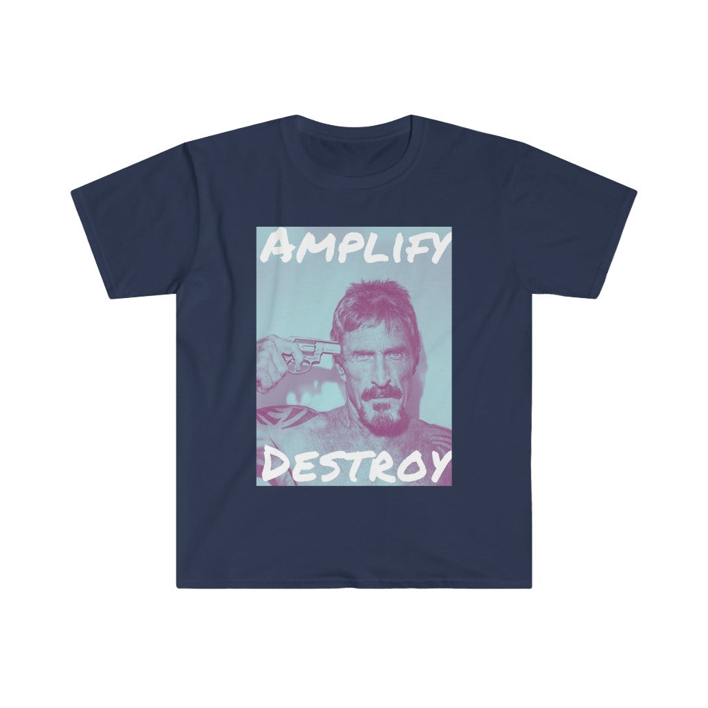 MCAFEE Classic Fit AmplifyDestroy Print Tee Shirt