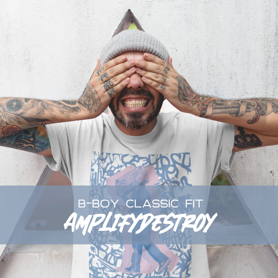 B-BOY Classic Fit AmpliyDestroy Print Tee Shirt