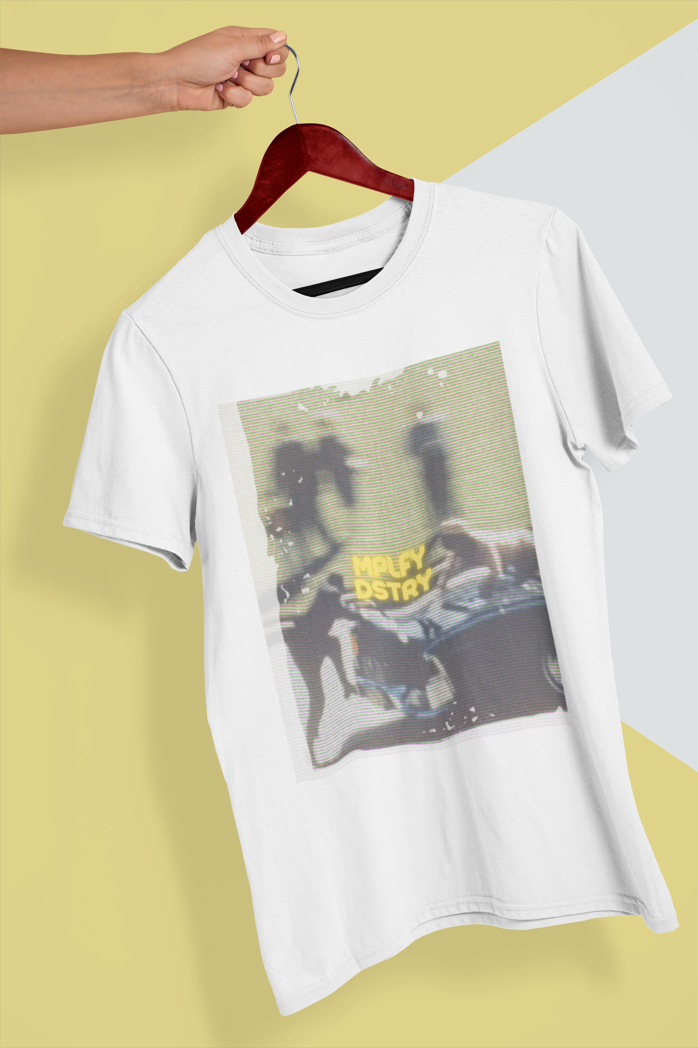 JACKIE Classic Fit AmplifyDestroy Print Tee Shirt