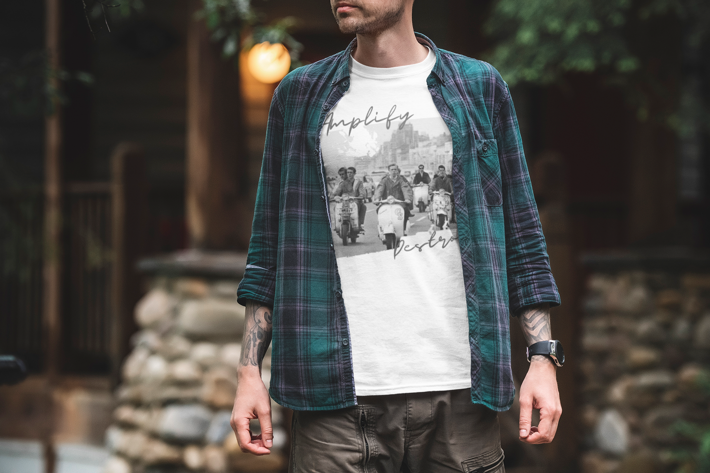 MODS Classic Fit AmplifyDestroy Print Tee Shirt