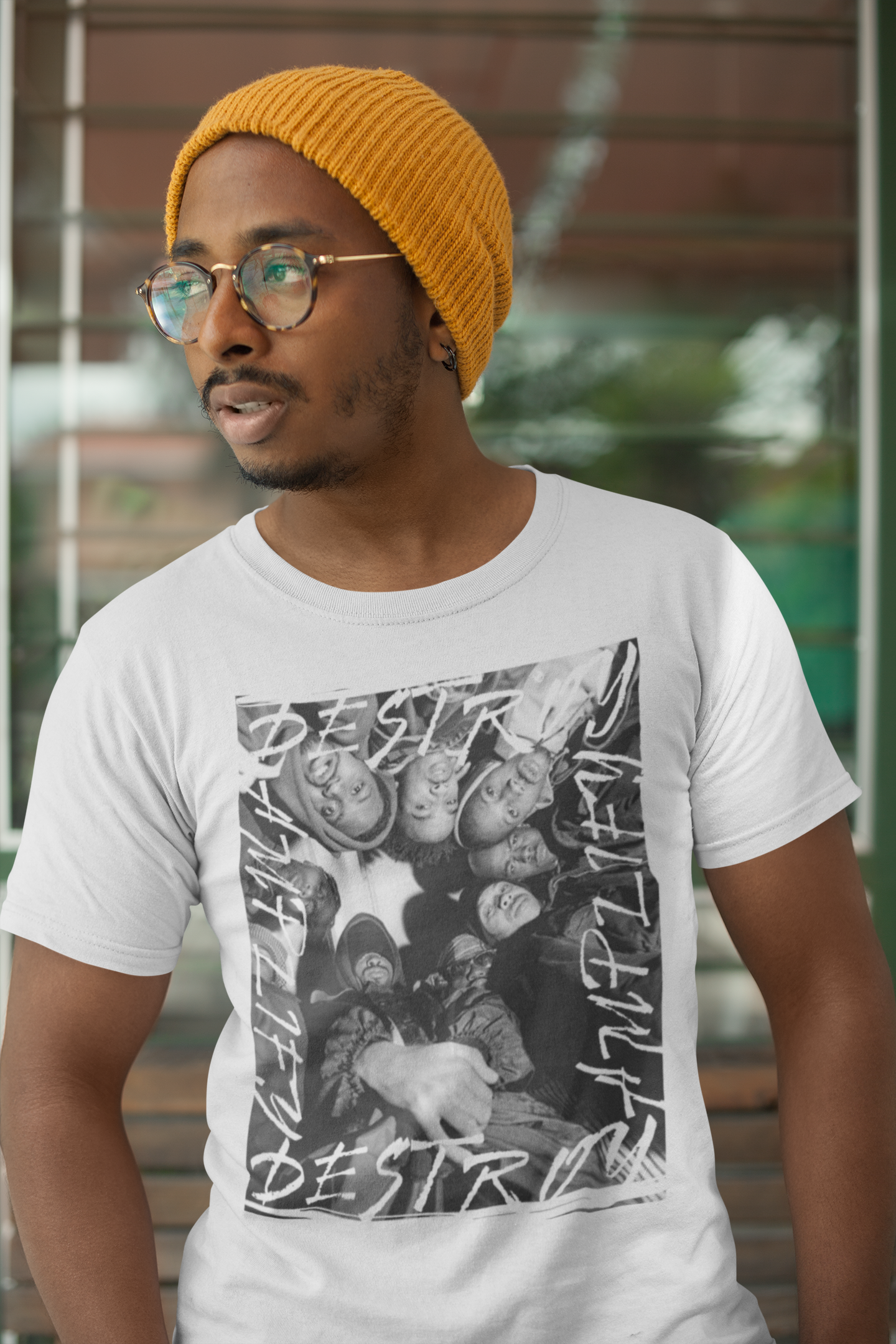 WUTANG Classic Fit AmplifyDestroy Tee Shirt