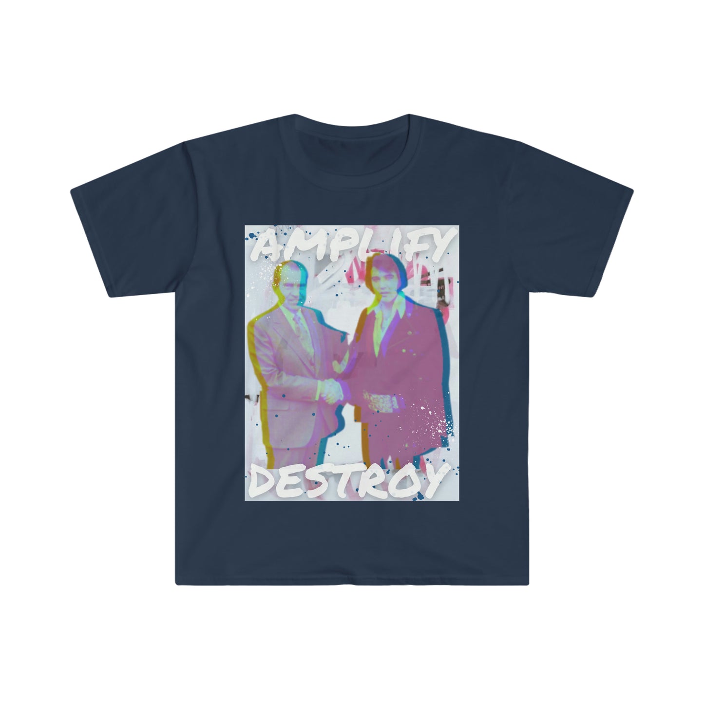 ELVIS & NIXON Classic Fit AmplifyDestroy Print Tee Shirt