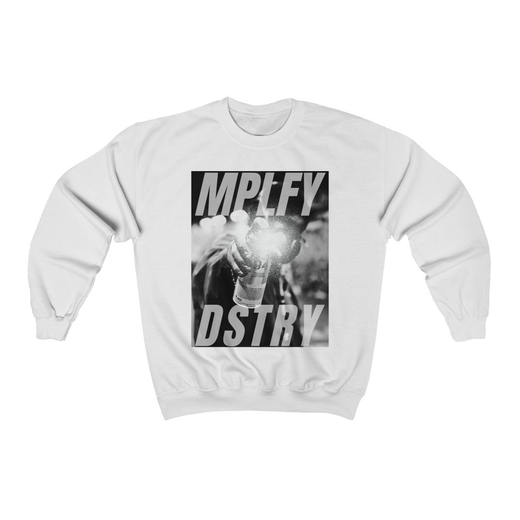 SPRAY Classic Fit AmplifyDestroy Print Sweatshirt