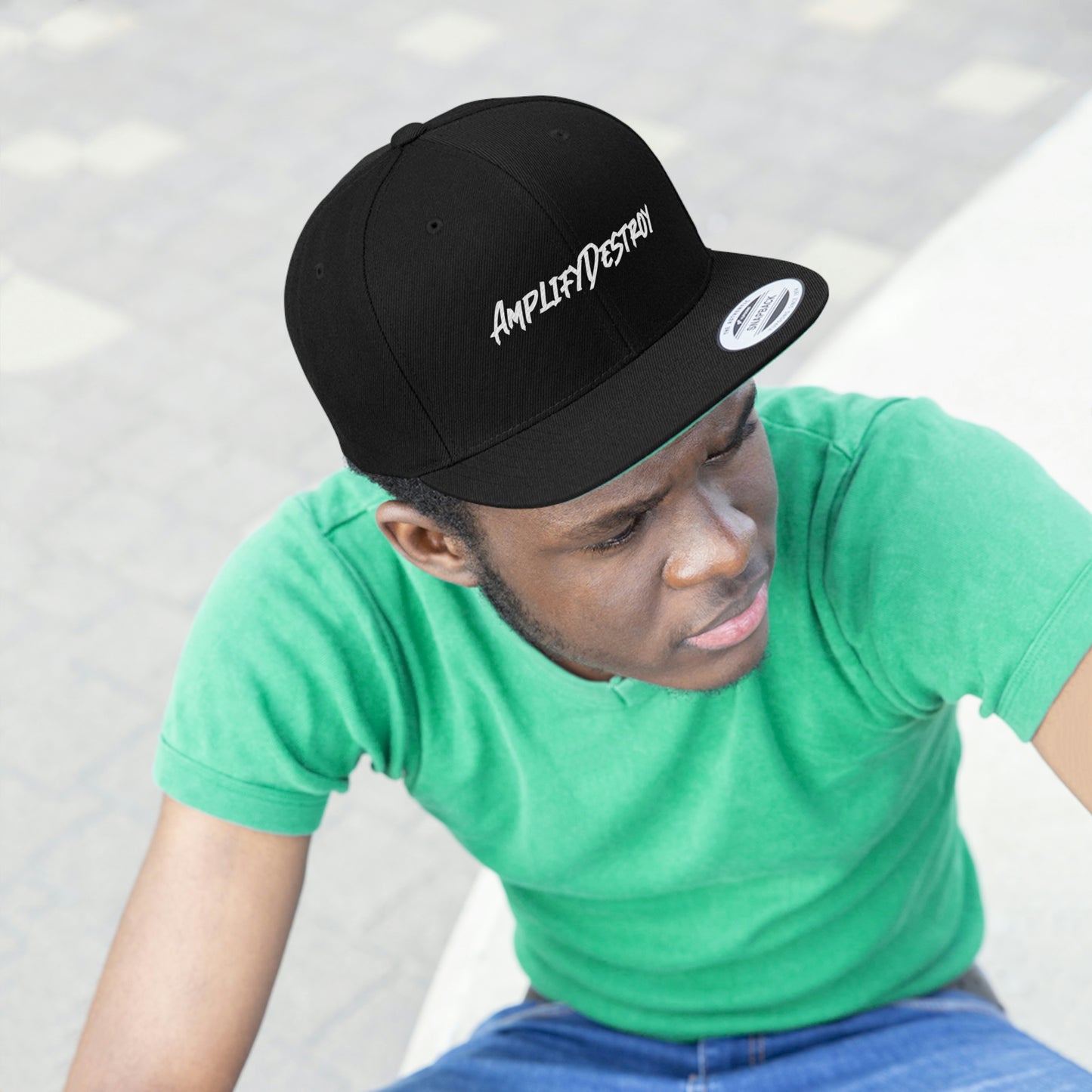 AMPLIFYDESTROY Embroidered Snapback Cap