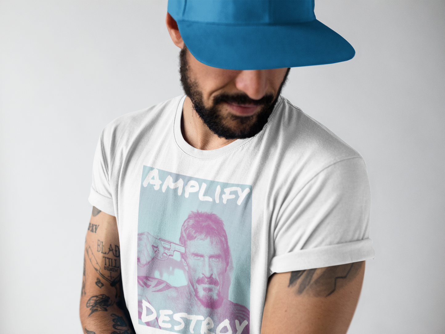MCAFEE Classic Fit AmplifyDestroy Print Tee Shirt