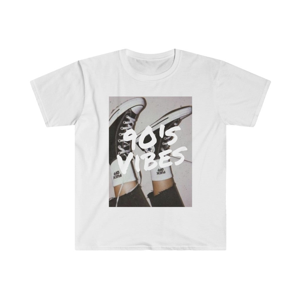 90's Vibes Classic Fit AmplifyDestroy Print Tee Shirt