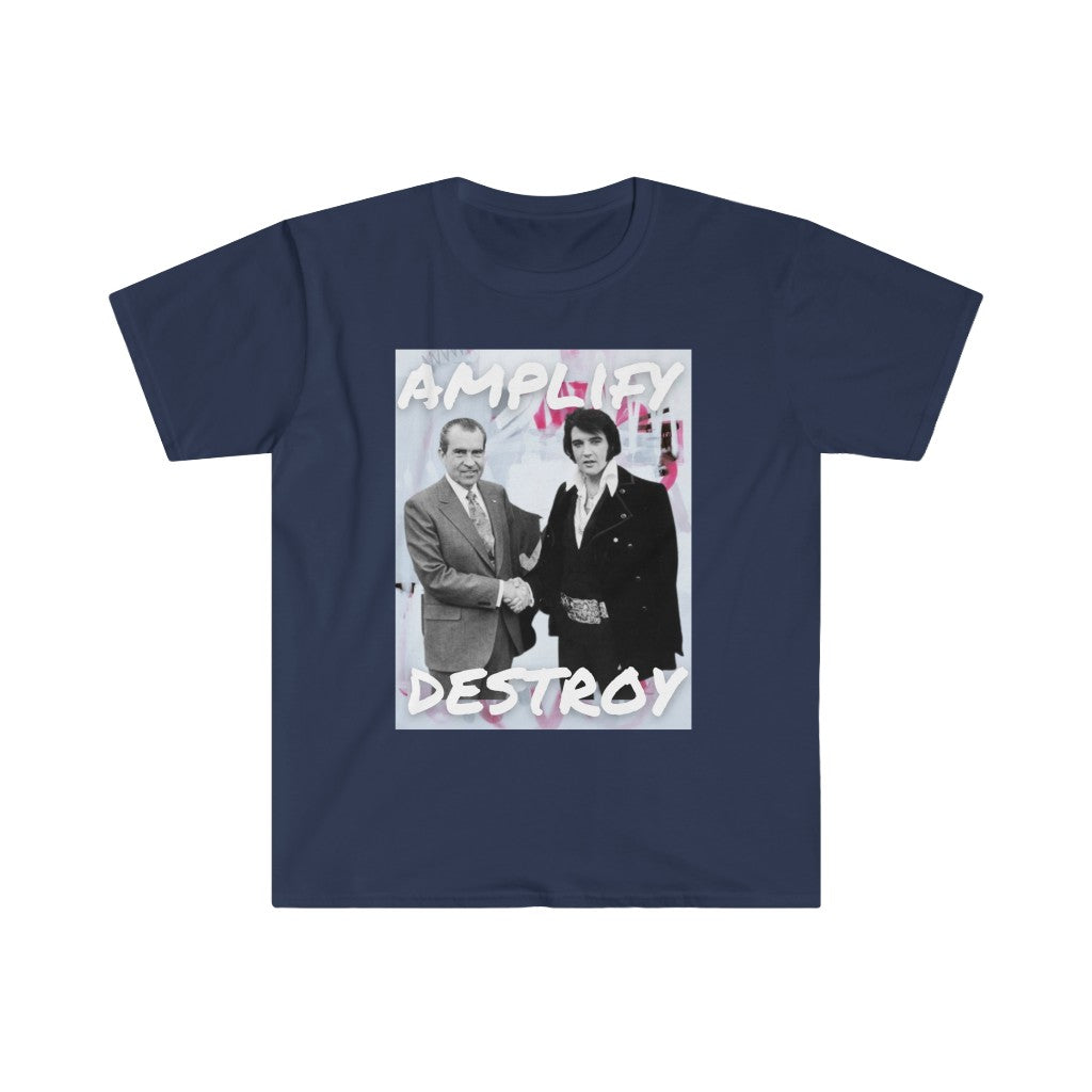 ELVIS & NIXON Classic Fit AmplifyDestroy Print Tee Shirt