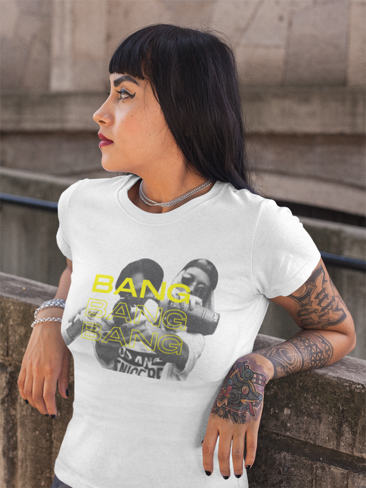 BANG Classic Fit AmplifyDestroy Print Tee Shirt