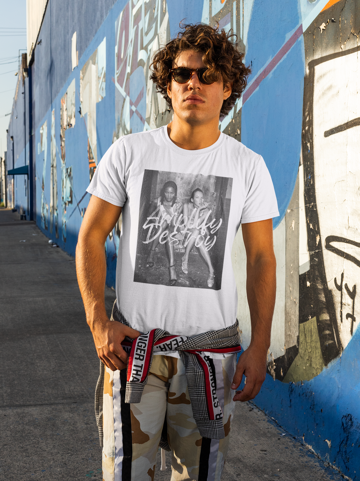 GIRLZ Classic Fit AmplifyDestroy Print Tee Shirt